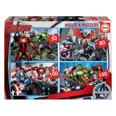 Puzzle Avengers 4v1 (50,80,100,150 dílků)