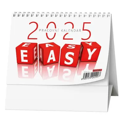 Pracovní kalendář EASY 2025 - stolní kalendář