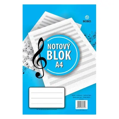 Notový blok A4, 25 listů