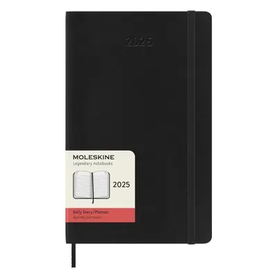 Moleskine Diář 2025 černý L, denní, měkký