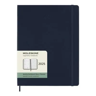 Moleskine Plánovací zápisník 2025 modrý XL, tvrdý