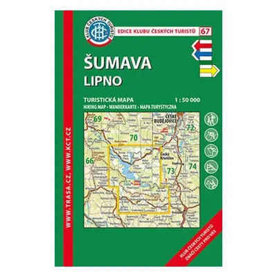 KČT 67 Šumava Lipno 1:50 000 Turistická mapa, 1. vydání