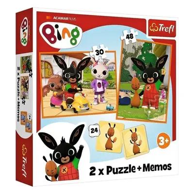 Trefl Puzzle Bing / 30+48 dílků+pexeso