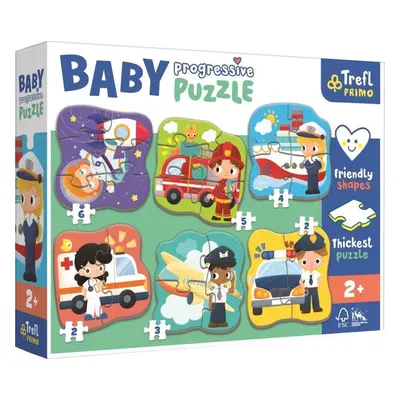 Trefl Puzzle Baby Povolání a vozidla 6v1 (2-6 dílků)