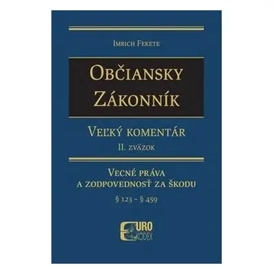 Občiansky zákonník Vecné práva a zodpovednosť za škodu - Imrich Fekete