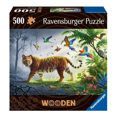 Puzzle Tygr v džungli 500 dílků (dřevěné)