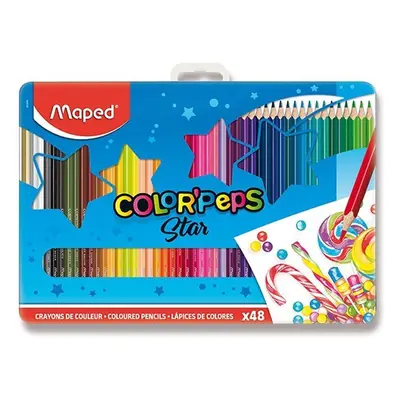 Maped - Pastelky Color´Peps Metal Box 48 ks