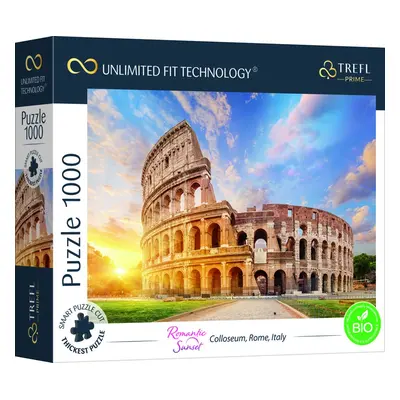 Puzzle prémiové Romantický západ slunce Coloseum Řím Itálie - Trefl