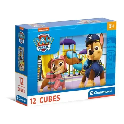 Obrázkové kostky Paw Patrol 12 ks