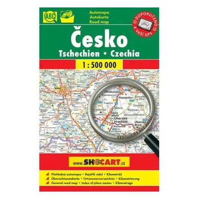 Česko automapa 1:500 000 (velké písmo)