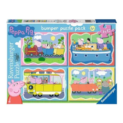 Puzzle Prasátko Peppa 4x42 dílků