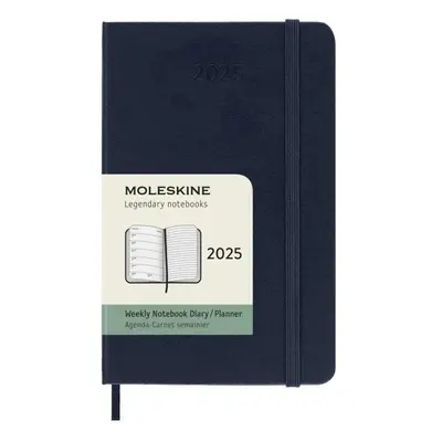 Moleskine Plánovací zápisník 2025 modrý S, tvrdý