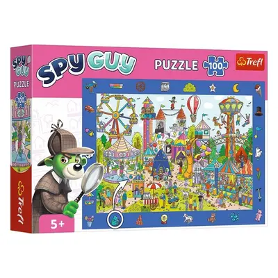 Puzzle s hledáním obrázků Spy Guy: Zábavní park/100 dílků