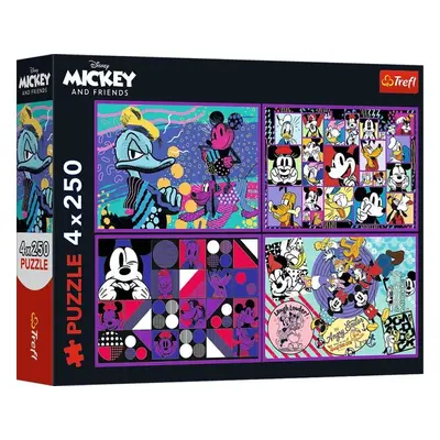 Puzzle Příhody Mickeyho Mouse a přátel/4x250 dílků