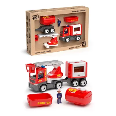 ECO MultiGO Fire set - figurky Igráčků hasičů s auty