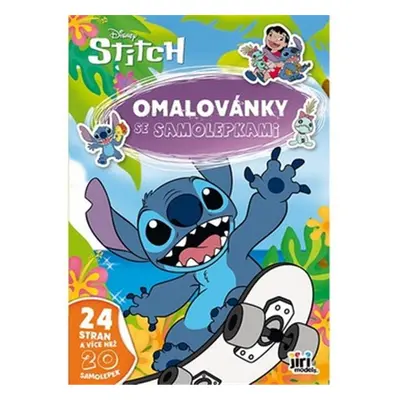 Lilo & Stitch - Omalovánky A4 se samolepkami