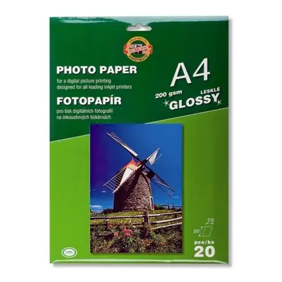 Koh-i-noor fotopapír A4 lesklý 200g 20 ks