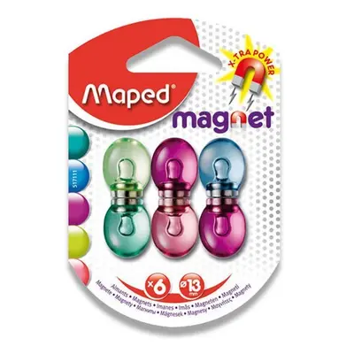 Maped - Magnety silné transparentní (6ks)