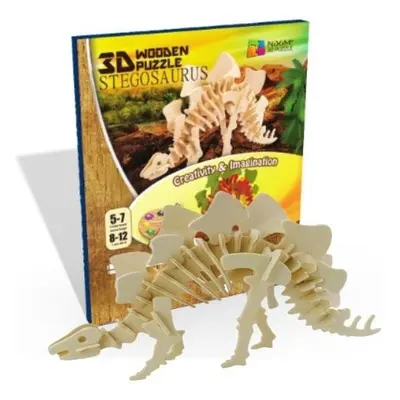 NiXiM Dřevěné 3D puzzle/Stegosaurus