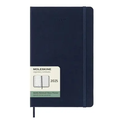 Moleskine Plánovací zápisník 2025 modrý L, tvrdý