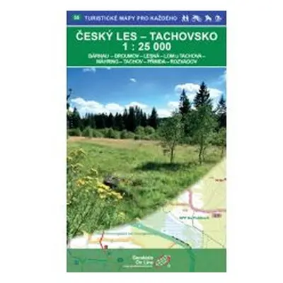 Český les,Tachovsko 1:25 000/ 55 Turistické mapy pro každéh