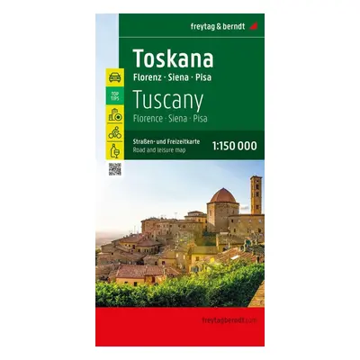 Toskánsko 1:150 000 / automapa a rekreační mapa