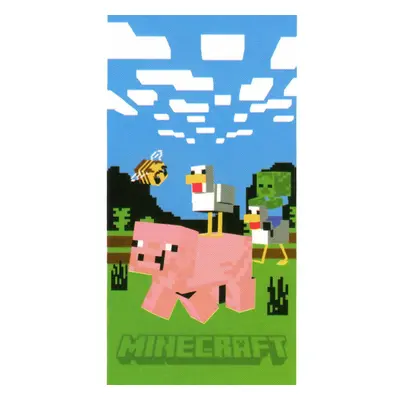 Dětská osuška Minecraft Prase a Kachna