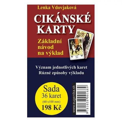 Cikánské karty - Základní návod na výklad + sada 36 karet - Lenka Vdovjaková