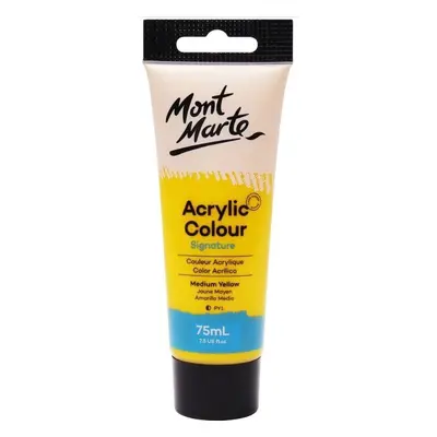 Mont Marte akrylová barva 75ml - žlutá (Medium Yellow), tuba