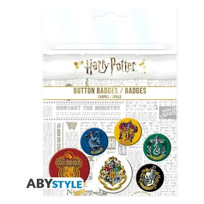 Harry Potter Set odznáčků - Znaky 6 ks