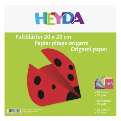 HEYDA Papíry na origami 20 x 20 cm ( 100 ks )