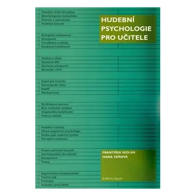 Hudební psychologie pro učitele - František Sedlák