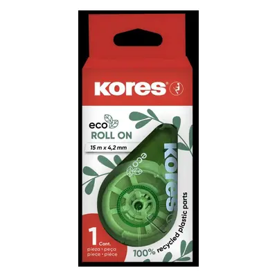 Kores Korekční strojek Eco Roll on - zelený