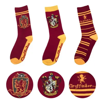 Harry Potter Ponožky 3 páry - Nebelvír (velikost 35-45) - EPEE Merch - Cinereplicas