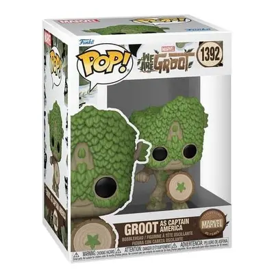 Funko POP Marvel: We Are Groot - Groot as Captain America