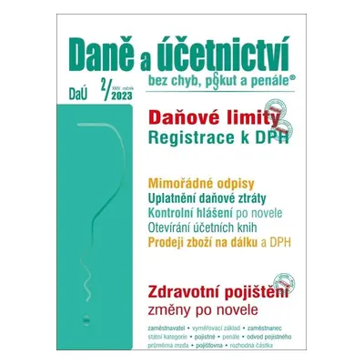 DaÚ 2/2023 Daňové parametry v ZDP po novele