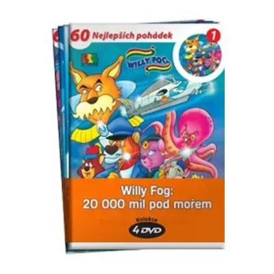 Willy Fog: 20.000 mil pod mořem - kolekce 4 DVD - Jules Verne