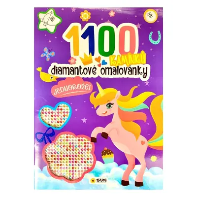 Diamantové omalovánky Jednorožci - 1100 kamínků