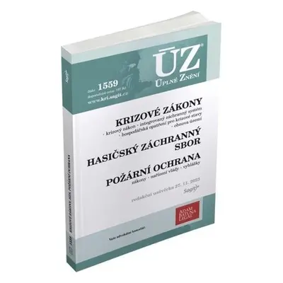 ÚZ 1559 Krizové zákony, HZS, Požární ochrana, Obnova území