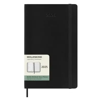 Moleskine Plánovací zápisník 2025 černý L, měkký