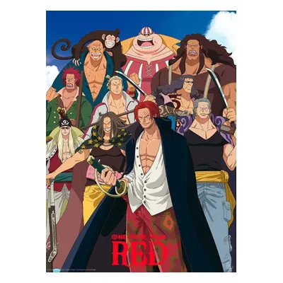 One Piece: Red Plakát - Red Hair Pirates 52 x 38 cm