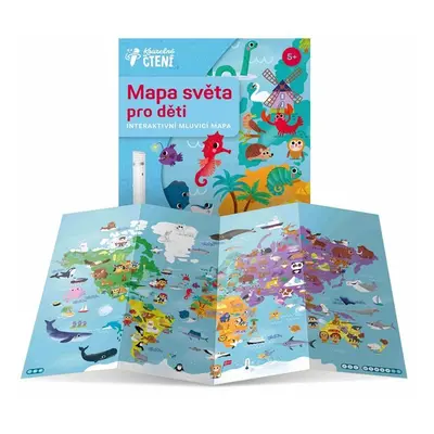 Kouzelné čtení Mapa světa pro děti