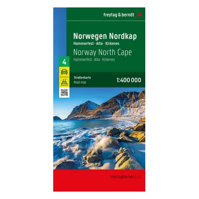 Norsko Severní mys (Hammerfest - Alta - Kirkenes) 1:400 000 / cestovní mapa