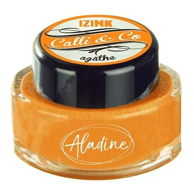 Kaligrafický inkoust Aladine IZINK CALLI & CO - metalický žlutooranžový, 15 ml