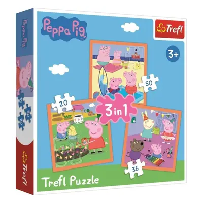 Trefl Puzzle Peppa Pig - Úžasné nápady 3v1