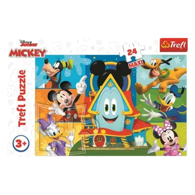 Puzzle Mickeyho klubík: Mickey Mouse a kamarádi MAXI/24 dílků