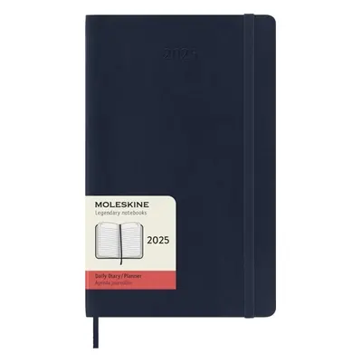 Moleskine Diář 2025 modrý L, denní, měkký