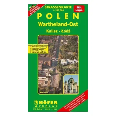 Polsko (Wartheland-Ost /Lodž) 1:200 000 / automapa