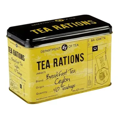 New English Teas čaj plechovka RS22, 40 sáčků (80g), TEA RATIONS, NET