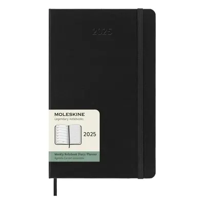 Moleskine Plánovací zápisník 2025 černý L, tvrdý